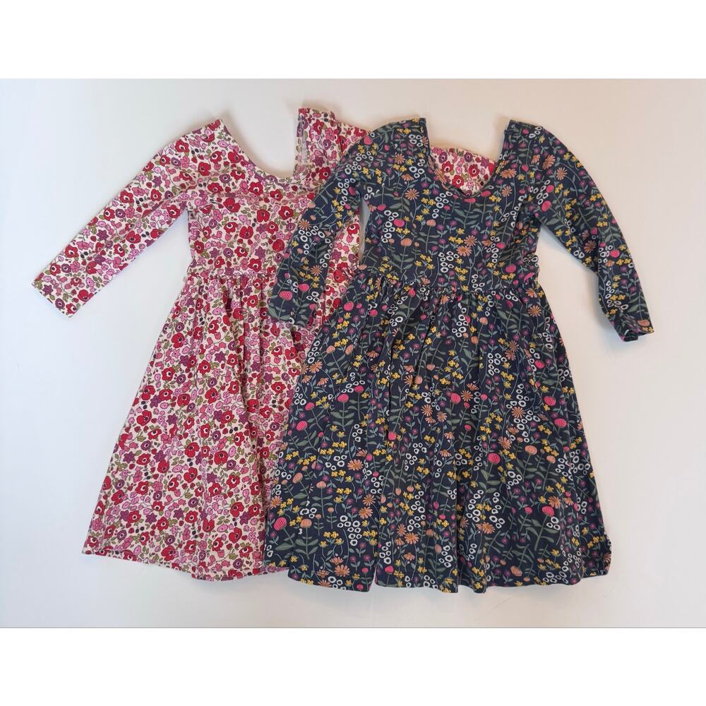 Alice & Ames dress set of 2 ballet cotton long sleeve floral soft comfy 5T